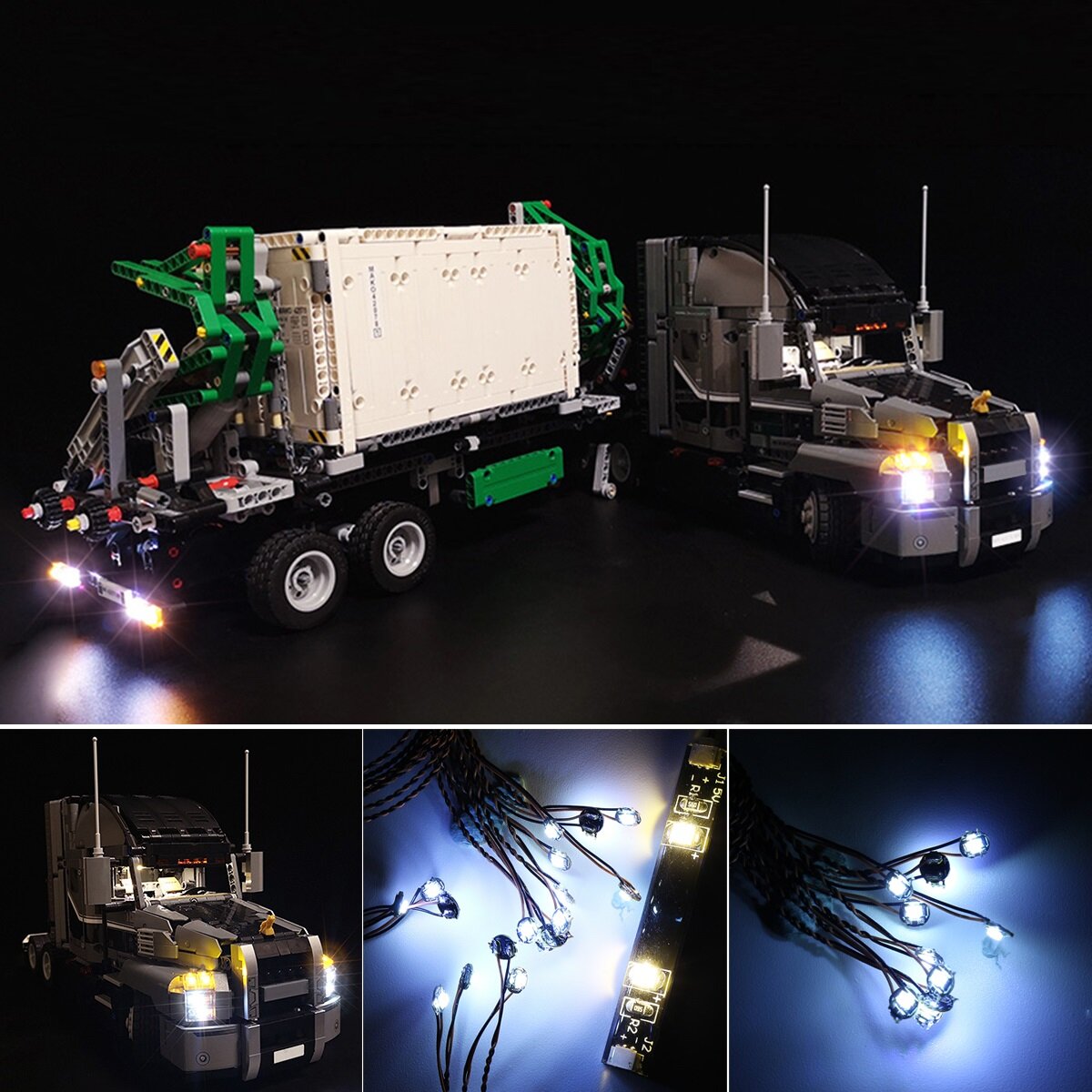 

DIY LED Light Kit ONLY For LEGO 42078 Technic Series Truck Lighting