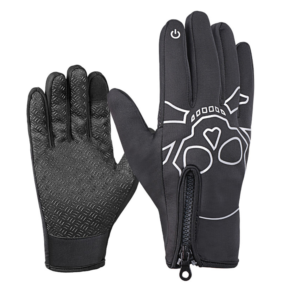 

Wrist Winter Warm Windproof Fleece Lining Gloves Touch screen Full Finger Mountaineering Skiing Cycling Glove