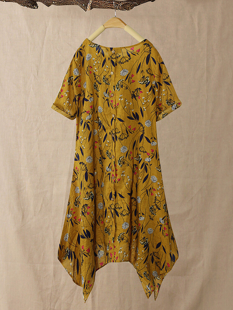 

Плиссированная блуза с рукавами 3/4 с цветочным принтом