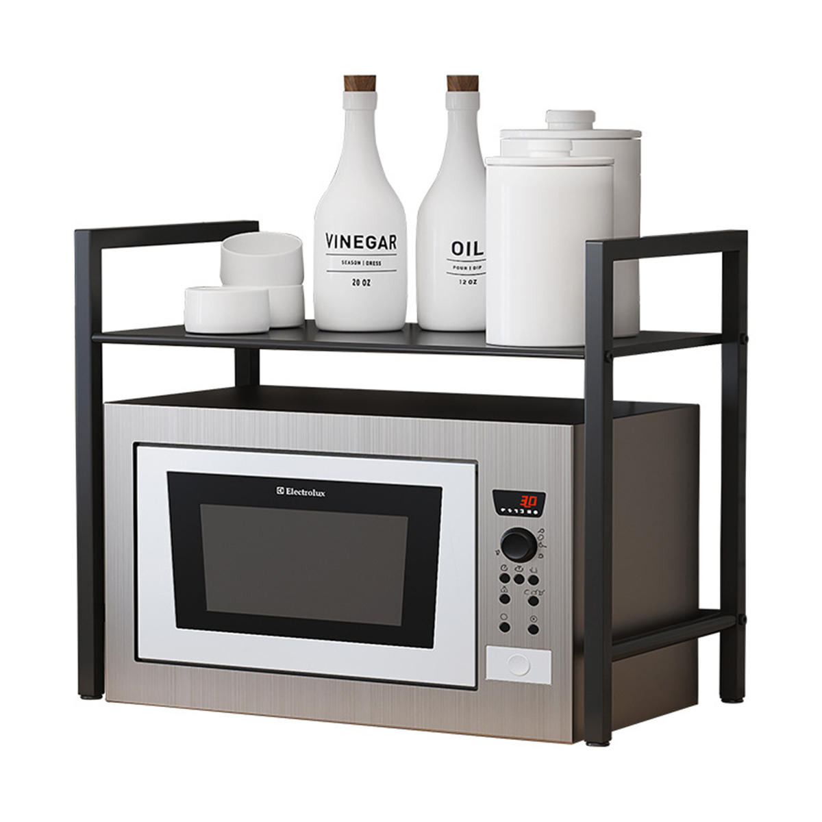 

Metal Microwave Oven Stand Rack Stand Shelf Kitchen Tableware Storage Organizer Holder for Kitchen Bedroom Bathroom