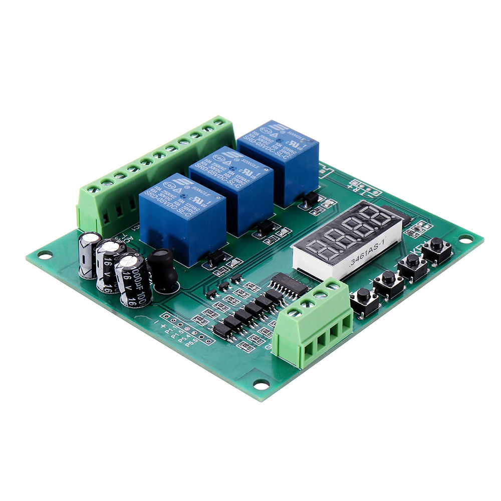 

YYS-4 3 Channel Programmable Relay Control Module Trigger Delay/Timer/Self-latching/Interlock Switch Relay Board