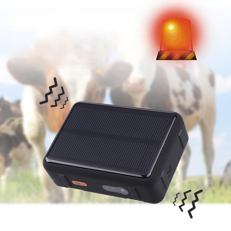 

V44 Solar Power 4G Pet Tracker WIFI GPS LBS Tracker IP67 WaterproofCattle Sheep Kids Anti-Lost Tracker