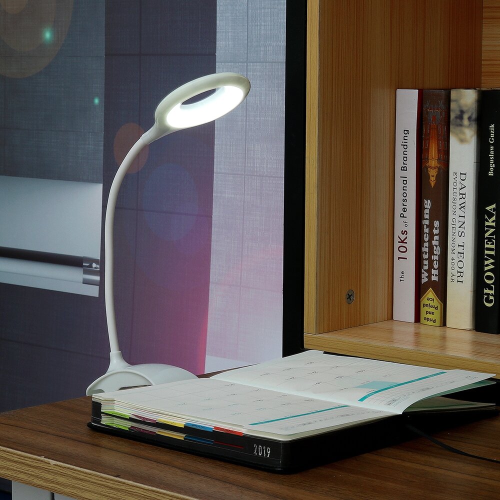 Usb Led Reading Light Clip On Clamp Bed, Clip On Bed Reading Lamps