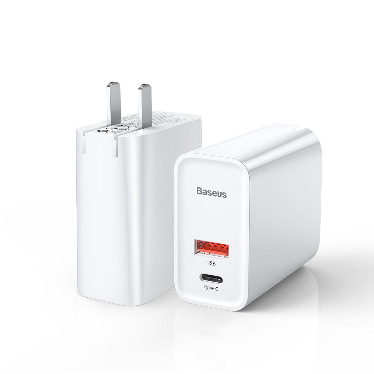 

Baseus BS-CH905 30W 5A QC3.0 PD3.0 Dual Output Foldable Type-C Speedy PPS Quick Charge USB Universal Charger for Samsung