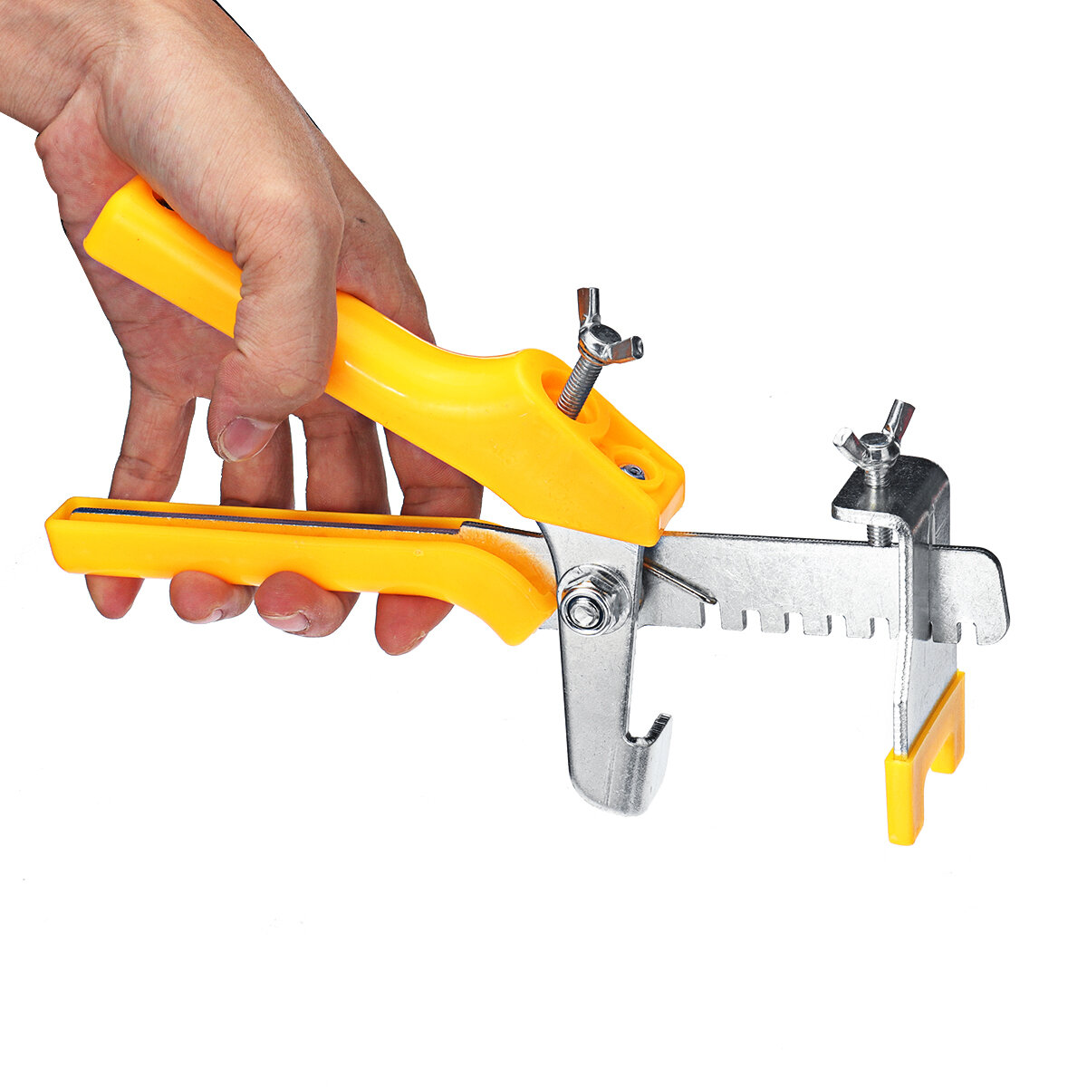 

Tile Leveling Device Plastic Positioning Plate Laying Tile Auxiliary Tool Leveling Device Pushing Clamp Pliers Tool Tili