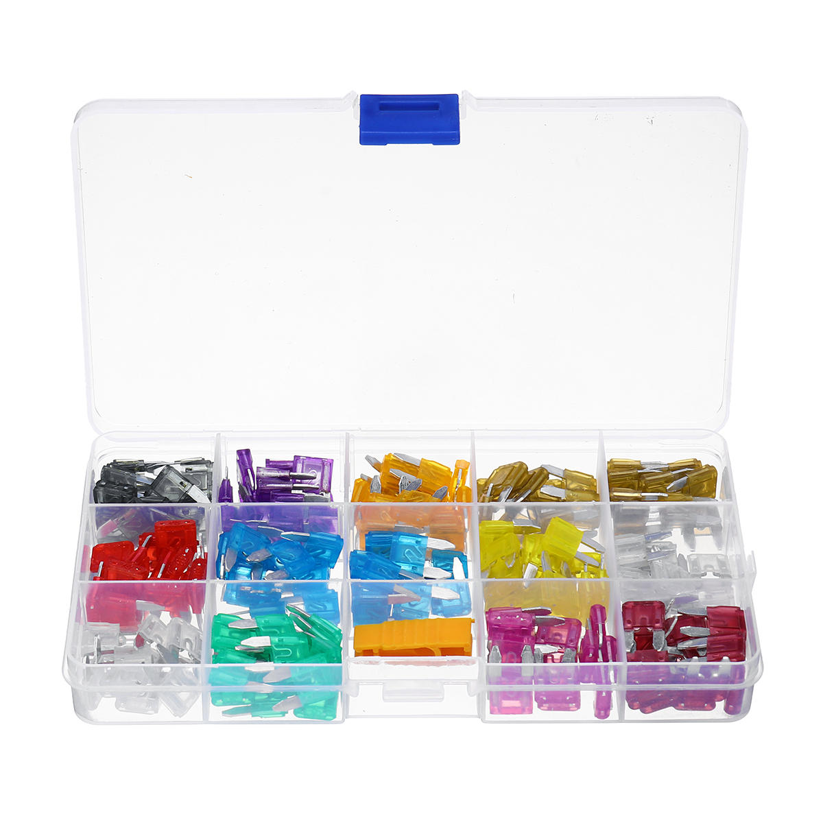 

180Pcs Small Blade Fuse Set Kit 2A 5A 10A 15A 20A 25A 30A 40A APM With Box
