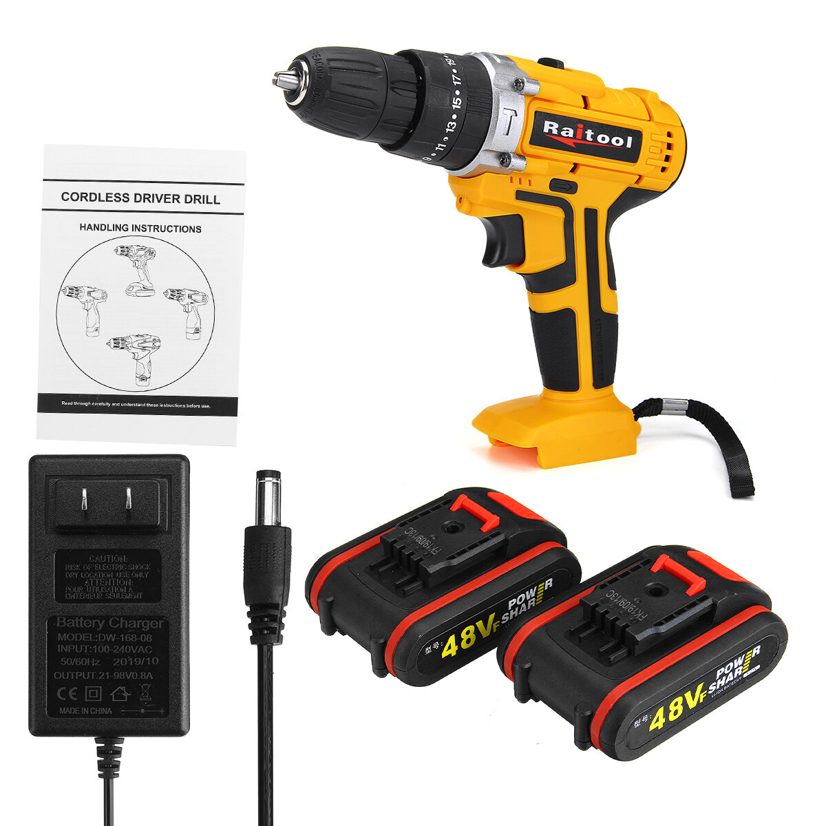 best price,raitool,electric,drill,screwdriver,with,batteries,discount