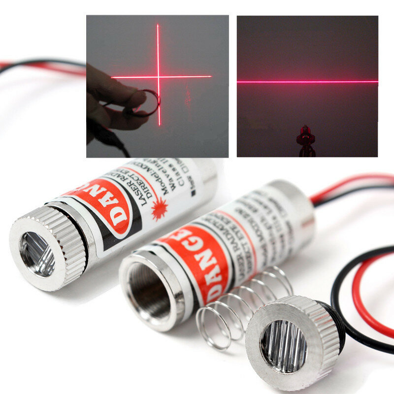 Rode lasermodule 5mW 650nm Focus verstelbare laserkop 5V industri?le kwaliteit