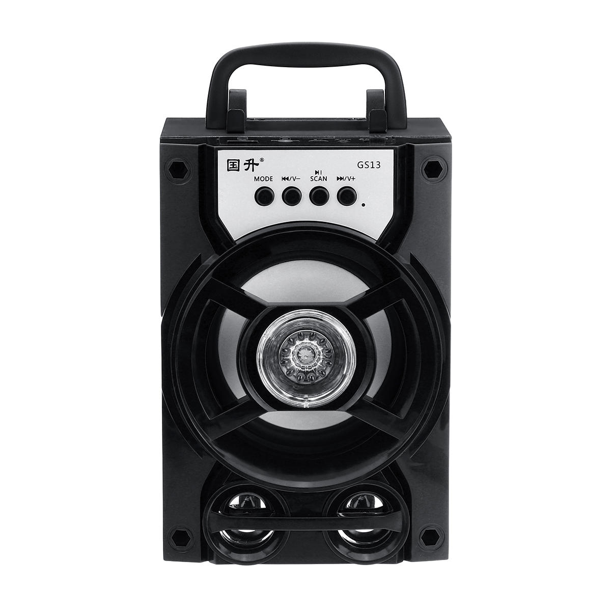 Portable bluetooth subwoofer speaker tf card u disk music player fm radio microphone for meeting dance party lecture