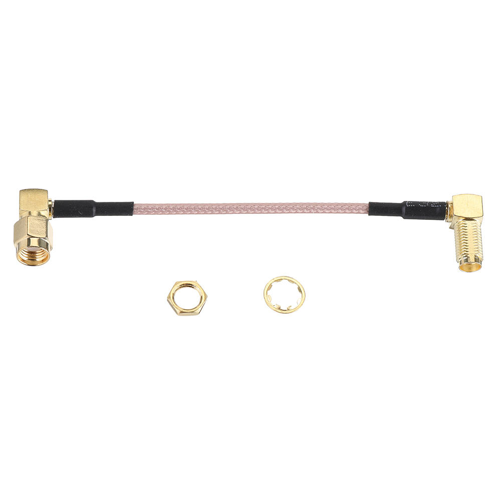 10CM RG316 RP-SMA Male to SMA Female/RP-SMA Female Right Angle RF Adapter Cable Extension Cord for R