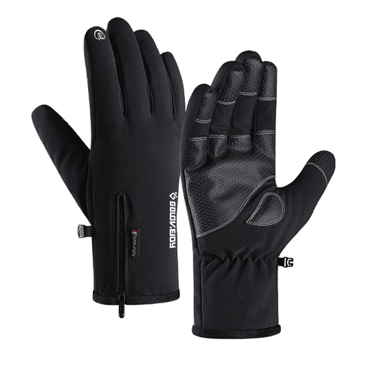 Motorcycle Warm Driving Gloves Windproof Anti-slip Thermal Touch Screen ...