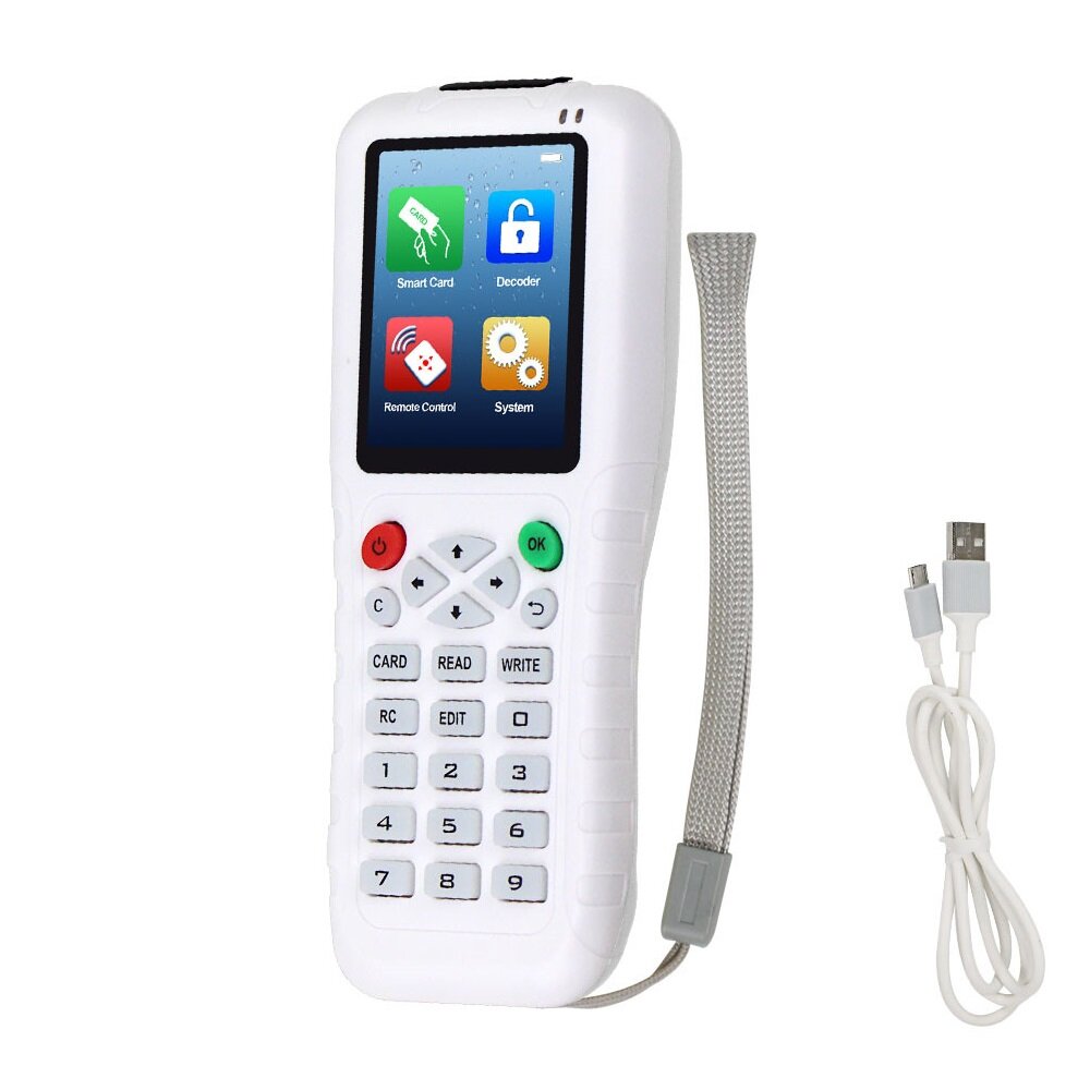 Handheld 125KHz RFID Duplicator Copier RFID Reader Writer 13.56MHz USB Cloner NFC Programmer EM4305 