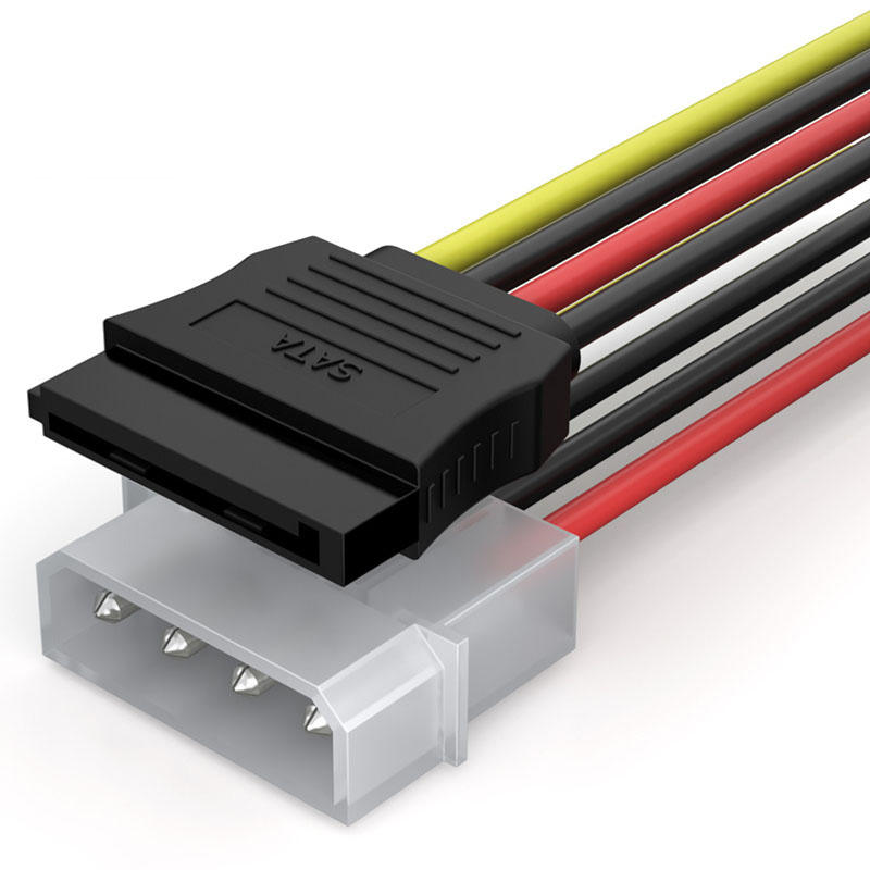 SAMZHE SATA Power Cable 4 PIN IDE SATA Splitter 0.2m HDD SDD Cable for Computer Connection