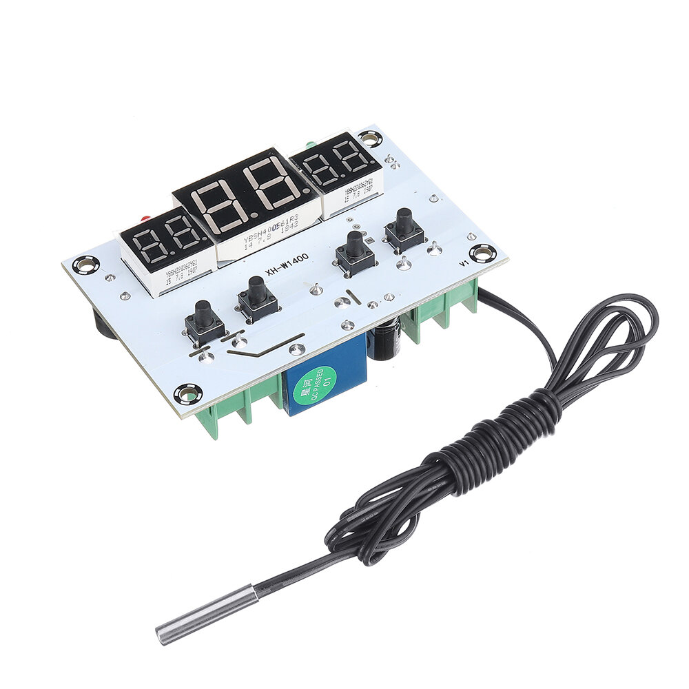 

3pcs 12V XH-W1400 Digital Thermostat Embedded Chassis Three Display Temperature Controller Control Board