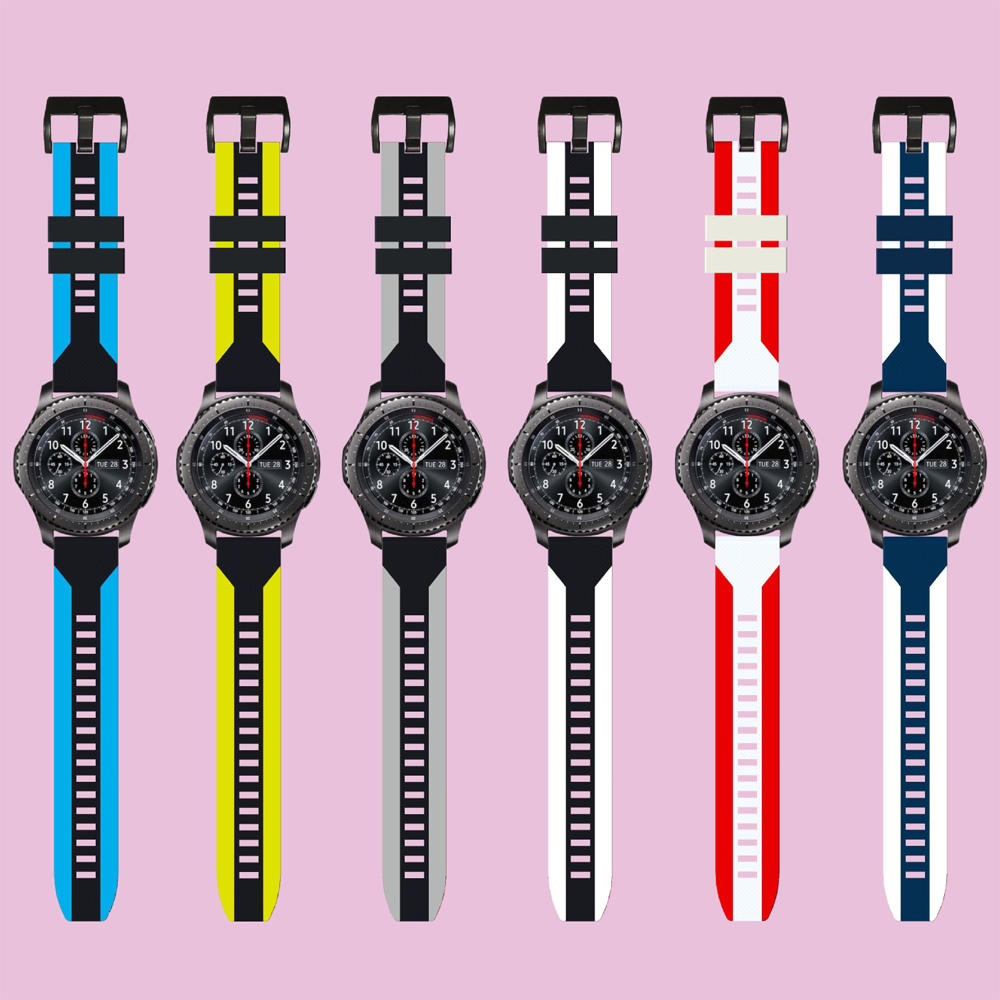 Bakeey siliconen horlogeband tweekleurige horlogeband voor Huawei GT2/GT Amazfit GTR