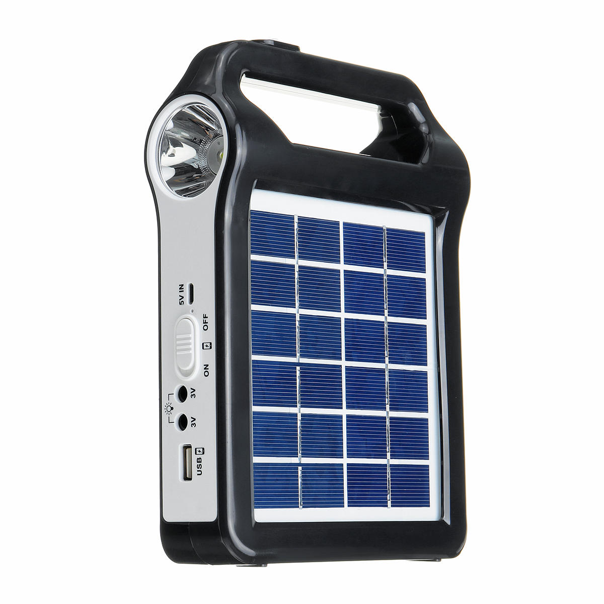 2400mAh Portable Solar Panel Charger Reusable Solar Generator System USB Port With Lamp Lighting