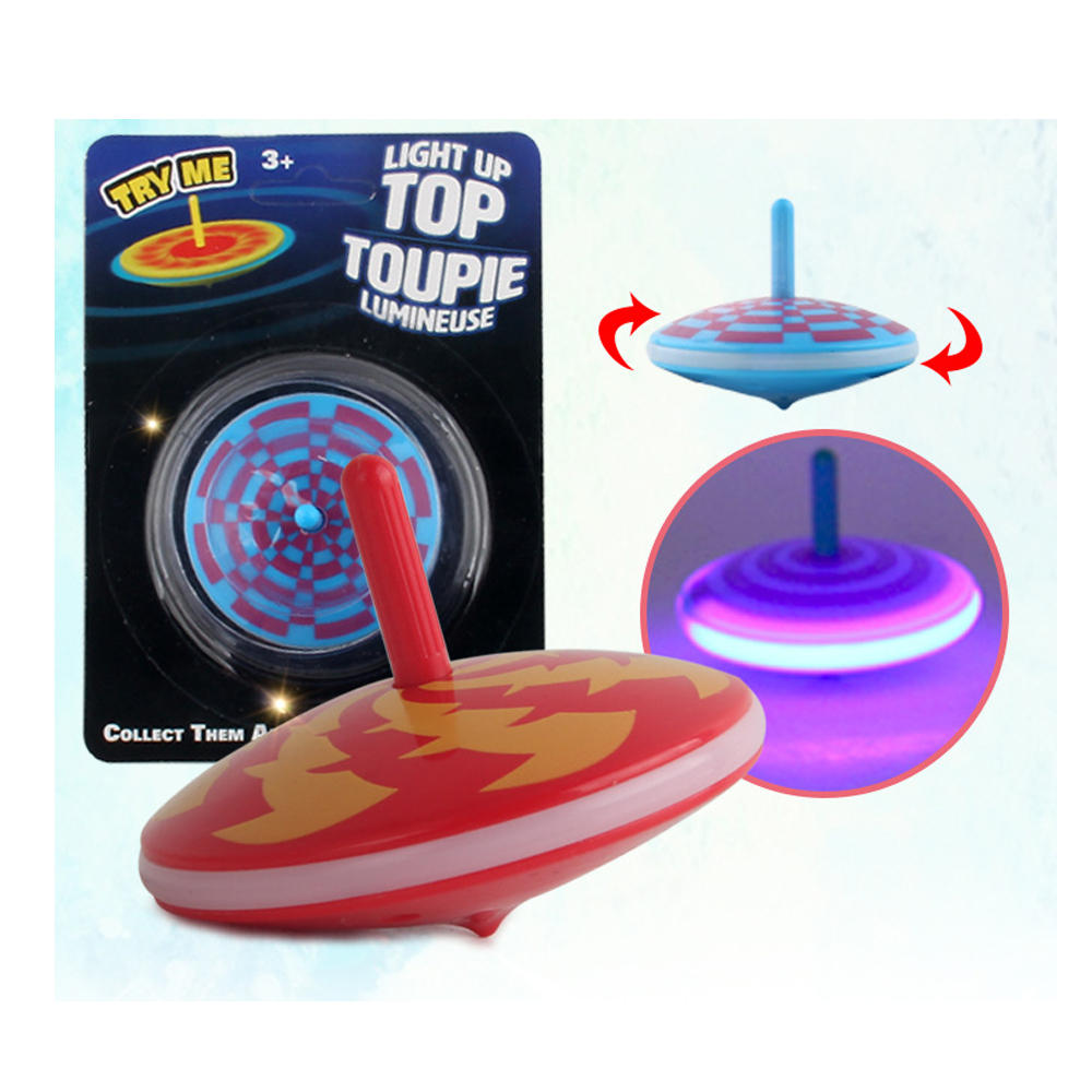 Classic Hand Spinning Optical Gyro Rotating with Cool Light Efficiency Toy