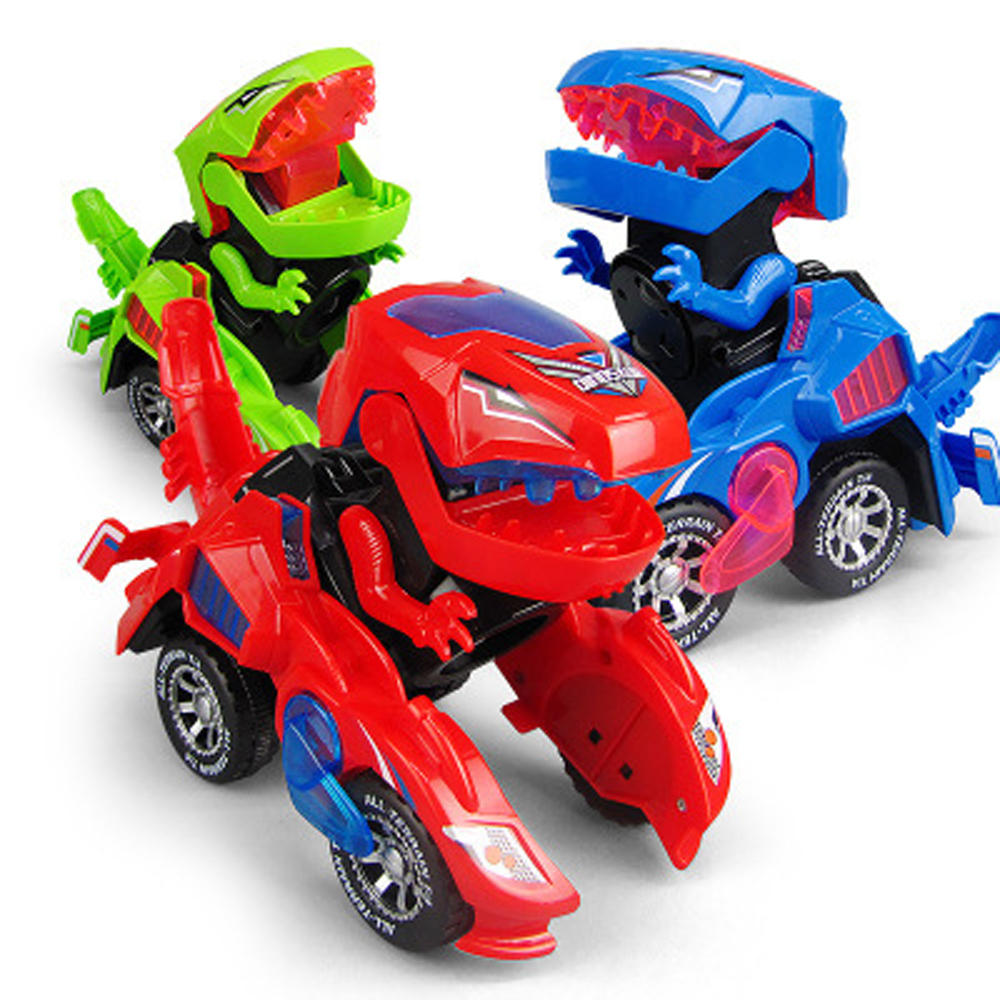 HG-788 Electric Deformation Dinosaur Chariot Deformed Dinosaur Racing Car Children's Puzzle Toys wit