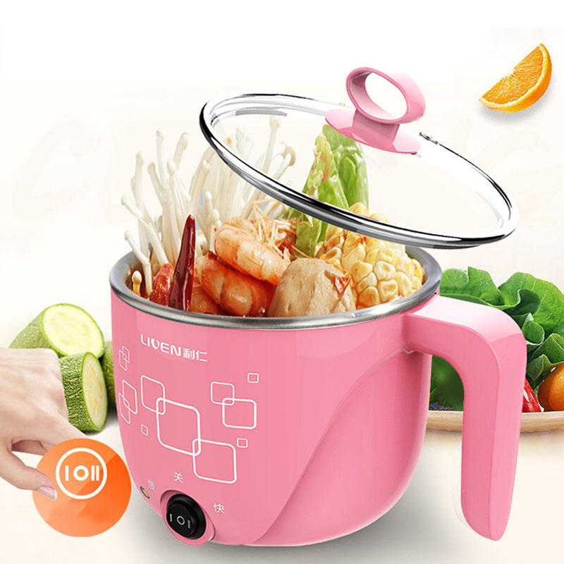 

LIVEN HG-X1001 1L 600W Electric Cooker Electric Hot Pot Small 304 Stainless Steel from Eco-system