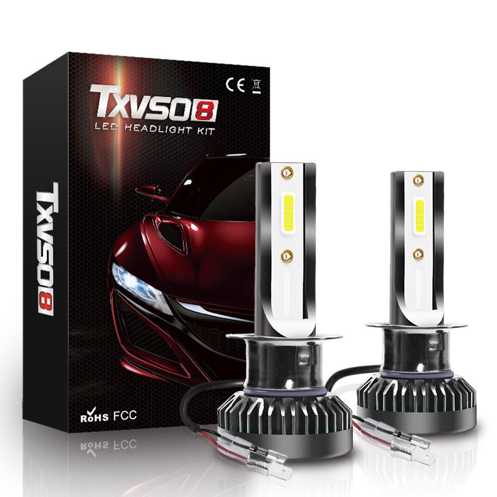 

TXVSO8 G2 COB LED Авто Лампы накаливания для фар H1 H4 H7 H8 H9 H11 9005 HB3 9006 HB4 9012 Противотуманные фары 80W 8000
