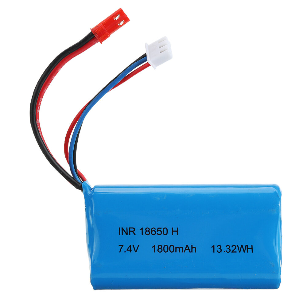 RBR / C 7.4 V 1800 MAH 10C 2S Lipo-batterij JST / SM Plug voor RC Auto Boot Voertuig Model Onderdele