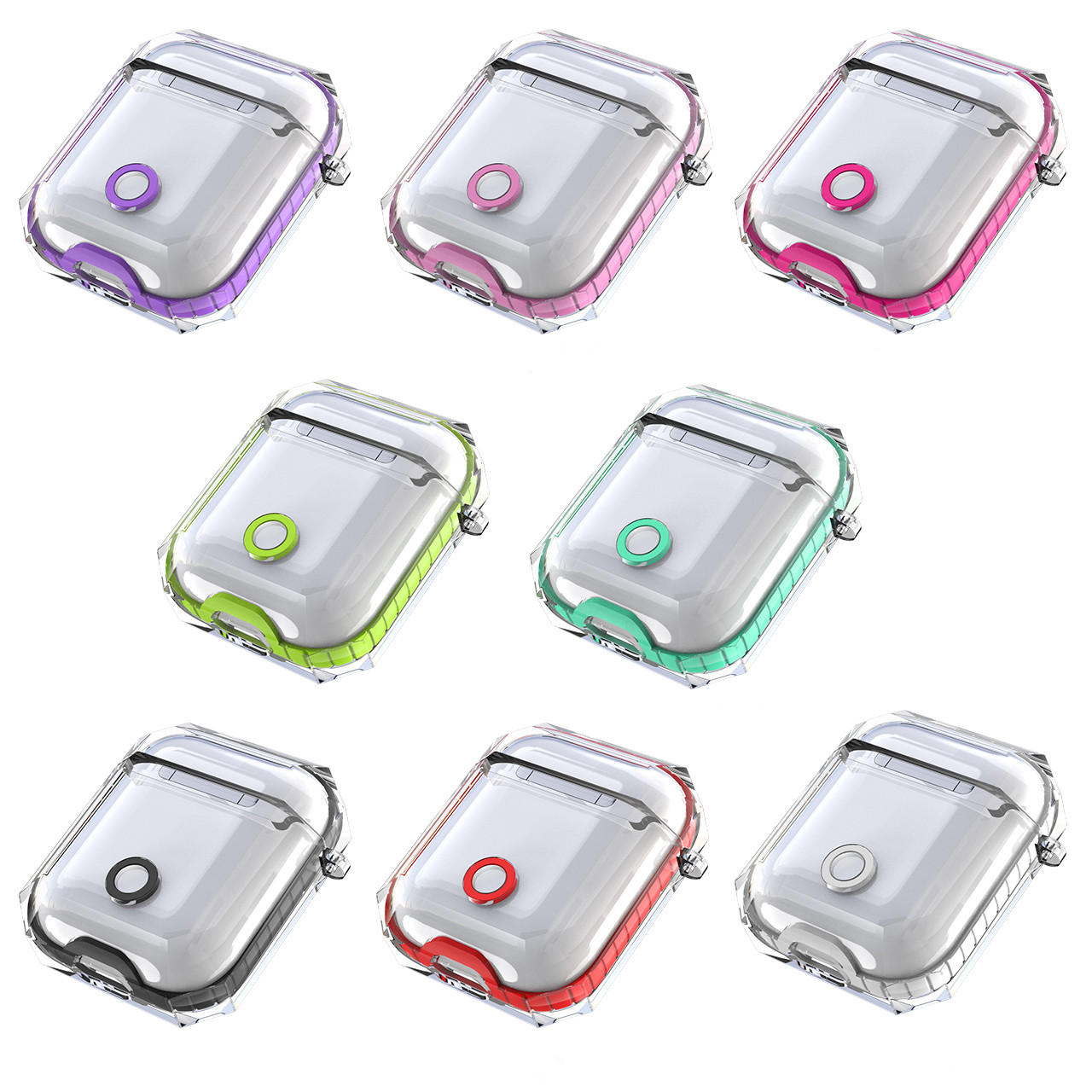 Bakeey Transparent Soft TPU Shockproof Non-slip Earphone Storage Case for Apple Airpods 1 / Apple AirPods 2