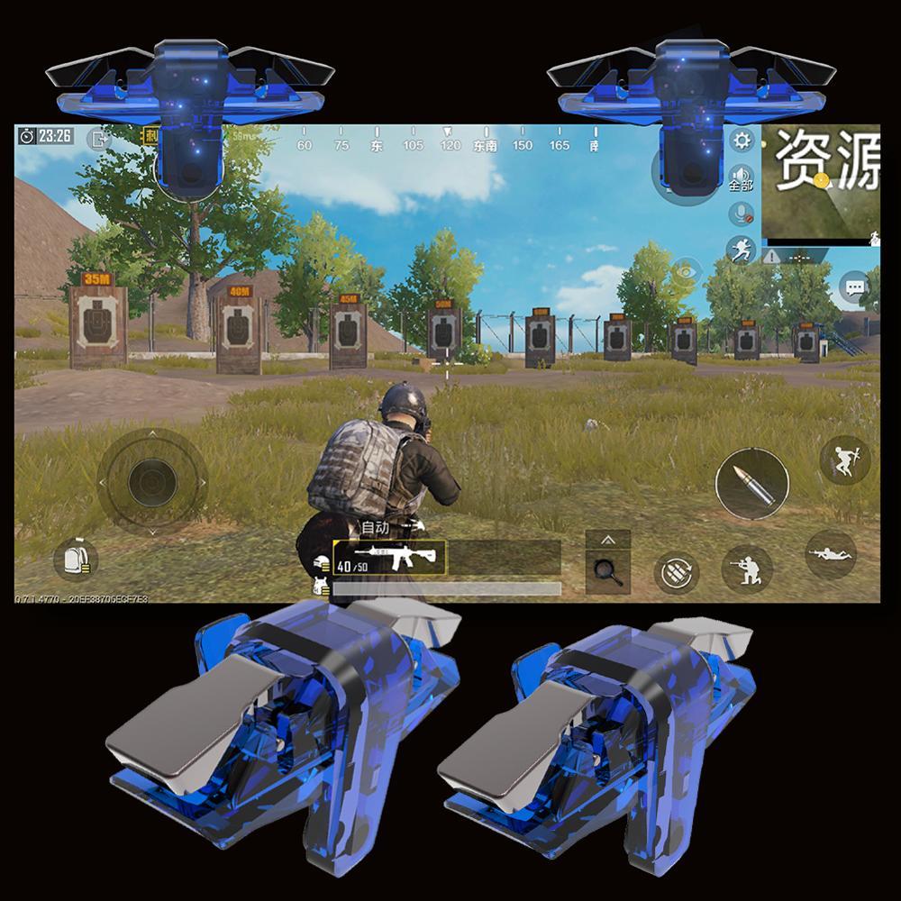 

Bakeey X7 PUBG Mobile Game Controller Gamepad Trigger Aim Button Shooter Joystick with Flash Flim for iPhone iOS Android