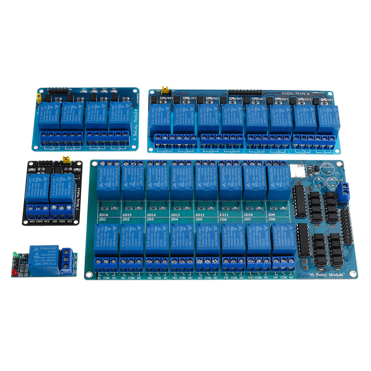 Geekcreit? 5V 1/2/4/8/16 kanaals relaismodule optocoupler voor PIC AVR DSP ARM DSP