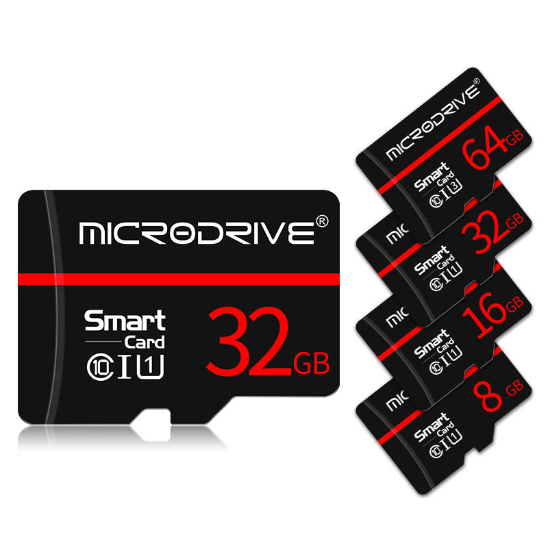 

MicroDrive 8GB 16GB 32GB 64GB 128GB Data Transmission C10 Class 10 High Speed TF Memory Card With Card Adapter For Smart