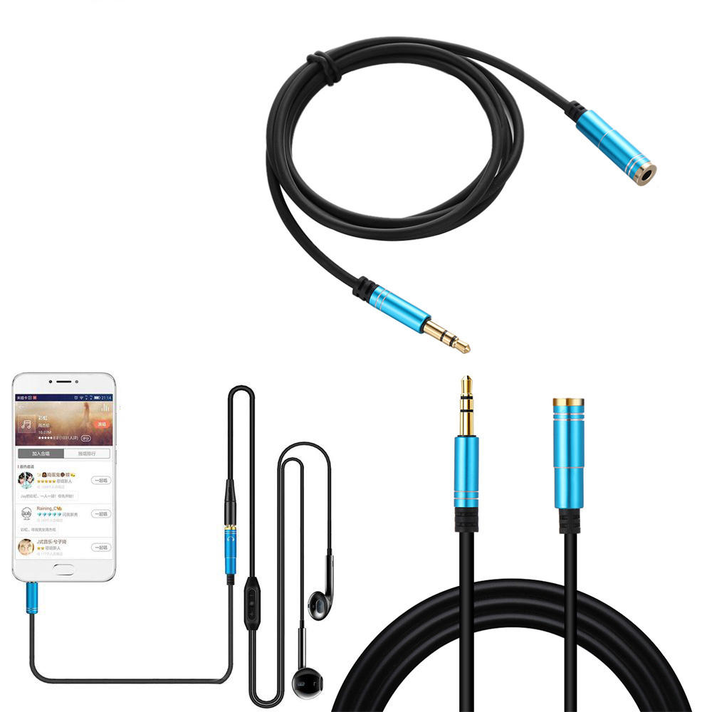 

Bakeey Male to Female 3.5mm AUX M/F Stereo Jack Headphone Extension Audio Data Cable For iPhone 8Plus 11 Pro Huawei P30