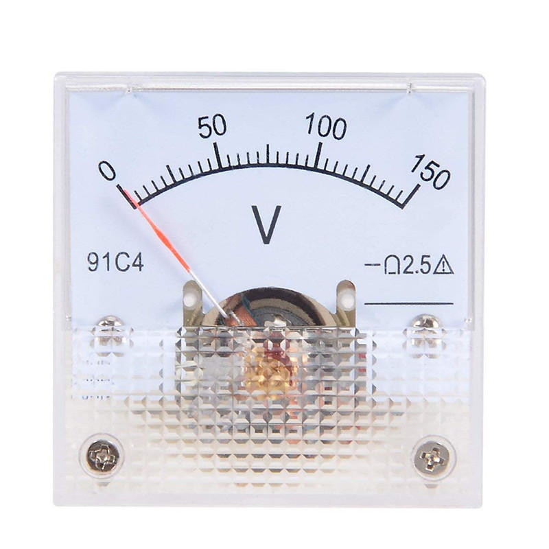 DC Voltmeter 91C4 DC 5V 10V 20V 50V Analoog paneel Volt Voltage Meter Voltmeter Gauge