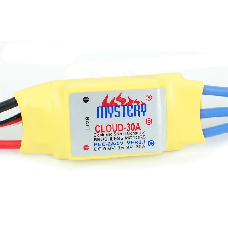 

Mystery Brushless ESC 2-3S 30A BEC 2A Support 2S 3S Speed Controller for Brushless Motor RC Helicopter Airplane Quadcopt
