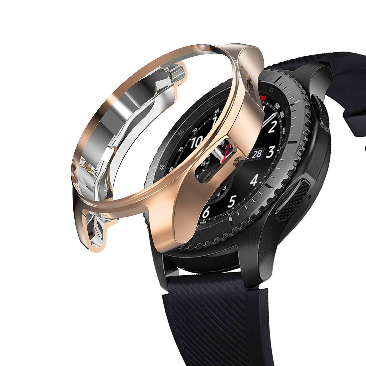 Bakeey Plating Krasbestendig TPU-horlogekap voor Gear S3 / voor Samsung Galaxy Watch 42 mm / 46 mm