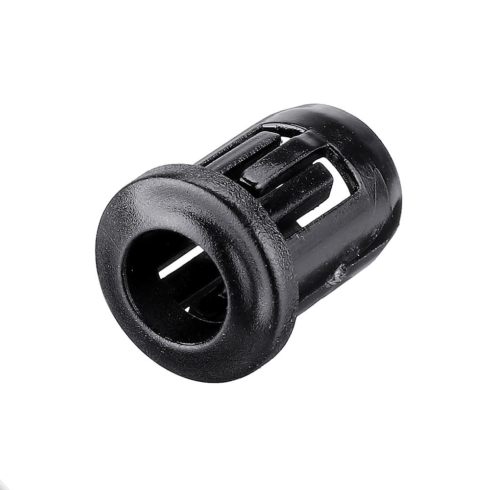 50pcs 8mm Black Plastic LED Clip Holder Case Cup Mounting New Free Shipping