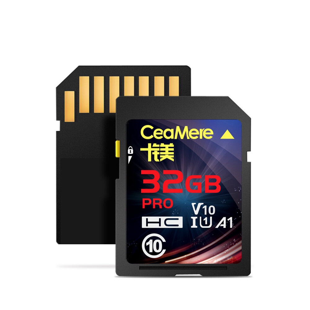 CEAMERE SMITOSP 32GB/64GB Geheugenkaart Waterdicht C10 Hoge snelheid 4K UHD SD-kaart MP3 MP4 Gegeven
