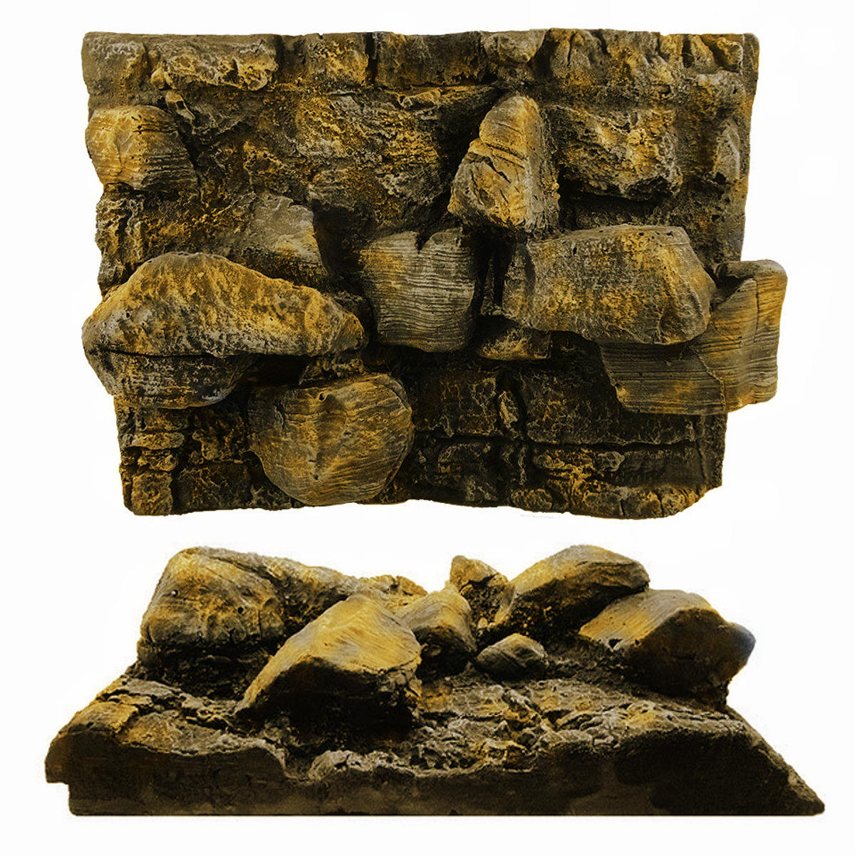 

3D PU Rock Stone Aquarium Background Backdrop Reptile Board Fish Tank Decorations
