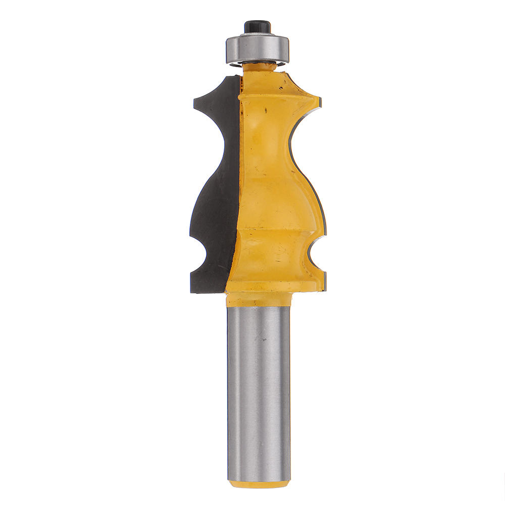 

Drillpro 1/2 Inch Shank Architectural Cemented Carbide Molding Router Bit Trimming Wood Milling Cutter