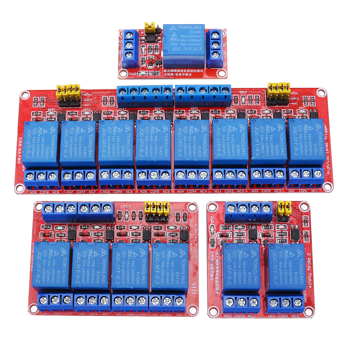 5V 1 / 2 / 4 / 8 Channel Relay High Low Level Optocoupler Module ForPI