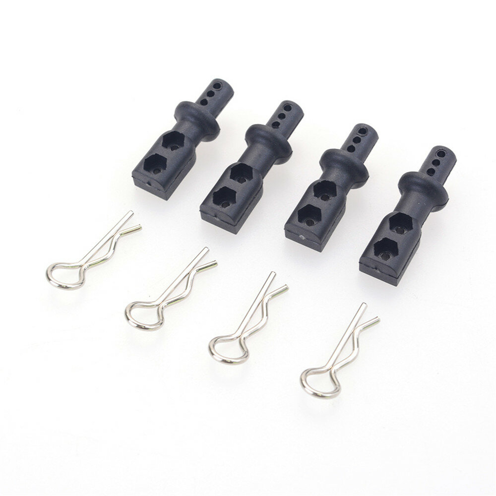 ZD Racing 8185 RC Car Body Mount Posts with Shell Clips Set for 9021 V3 Truggy 1/8 Vehicles Parts