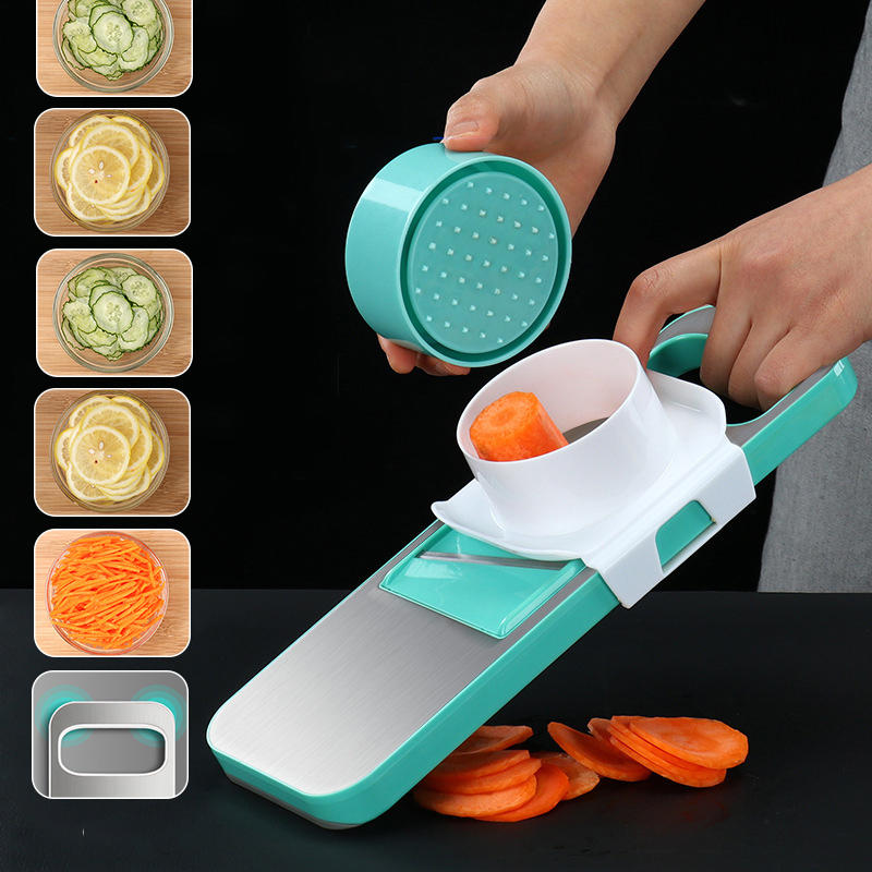 

Vegetable Cutter With Blade Stainless Steel Manual Potato Peeler Carrot Grater