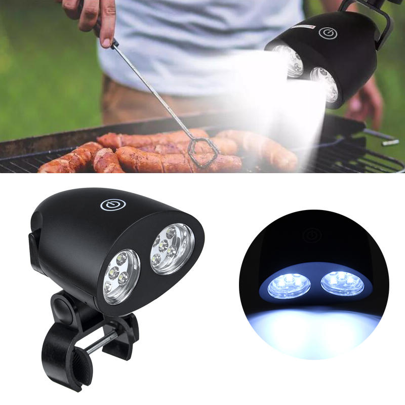 BBQ Grill Light Camping Picnic Durable Super Bright 10 Led Battery Powered Barbecue Lamp