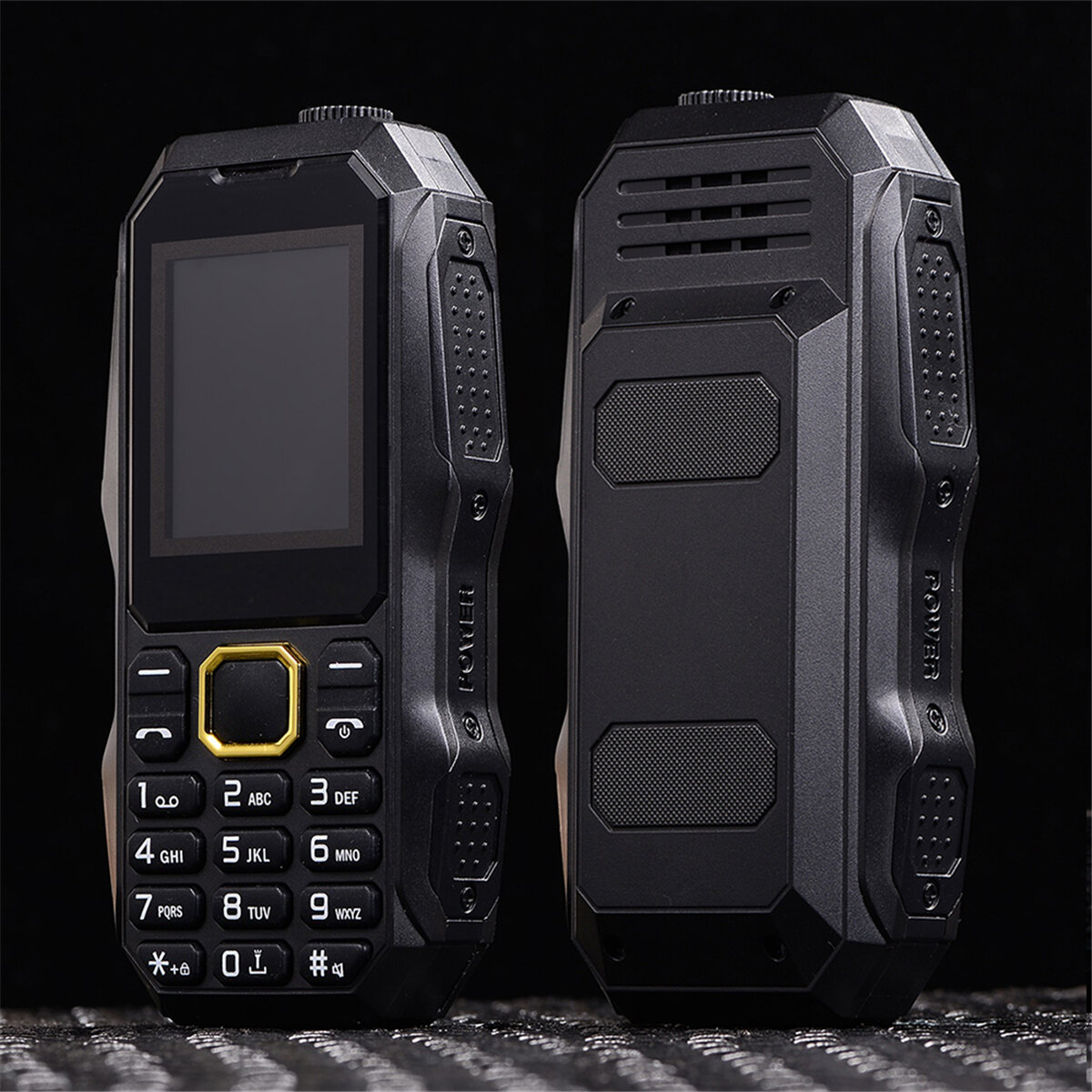 

W2025 Rugged Feature Phone Dual SIM 32MB+32MB bluetooth Torch Big Speaker Long Stand-by 2.0 inch 5800mAH