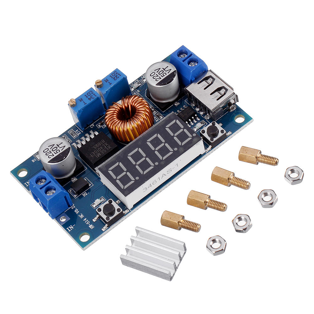 3 stks XL4015 5A High Power 75 W DC-DC Verstelbare Step Down Module LED Voltmeter Voedingsmodule