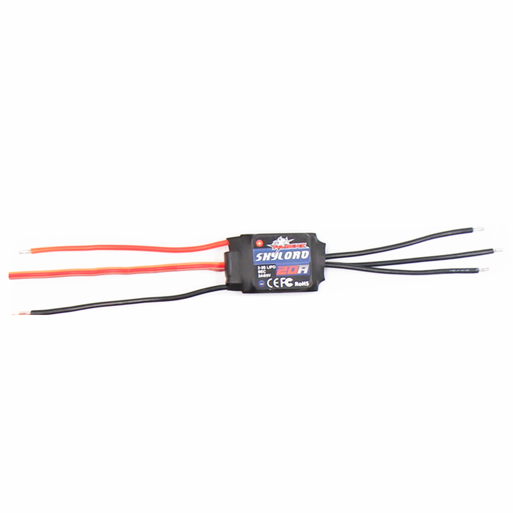 

Tomcat Skylord 20A Brushless ESC with 2-3S LIPO BEC 2A@5V for RC Airplane Spare Part
