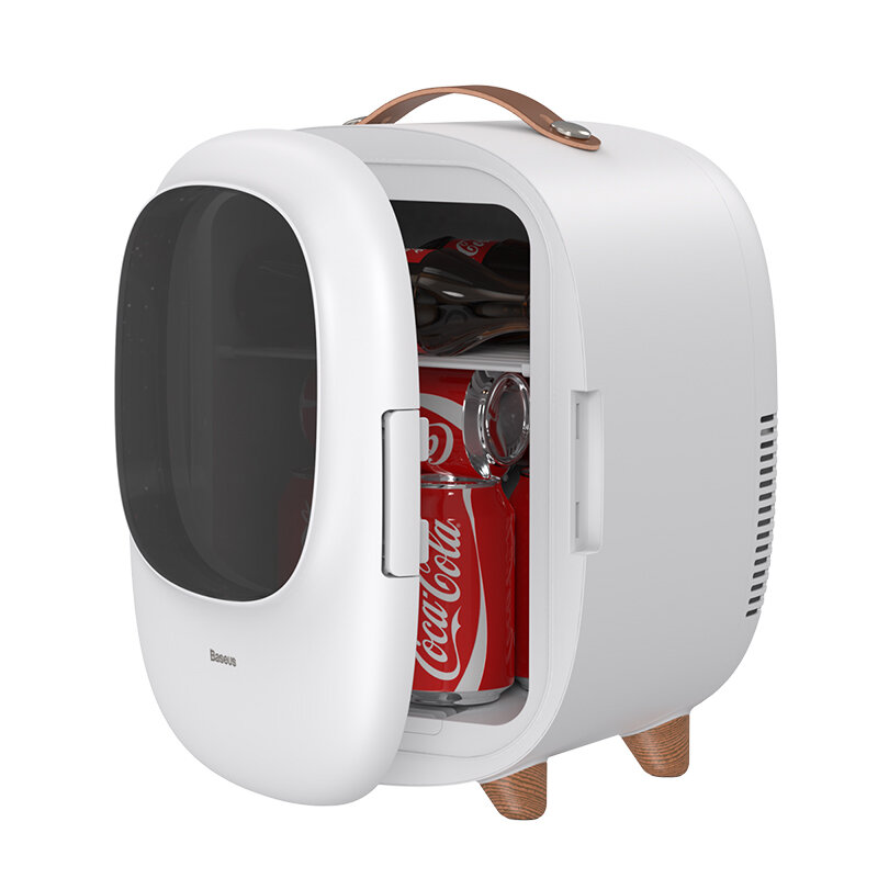 Baseus Desktop 8L Mini Car Household Refrigerator 60W Power Dual Use Warmer and Cooler