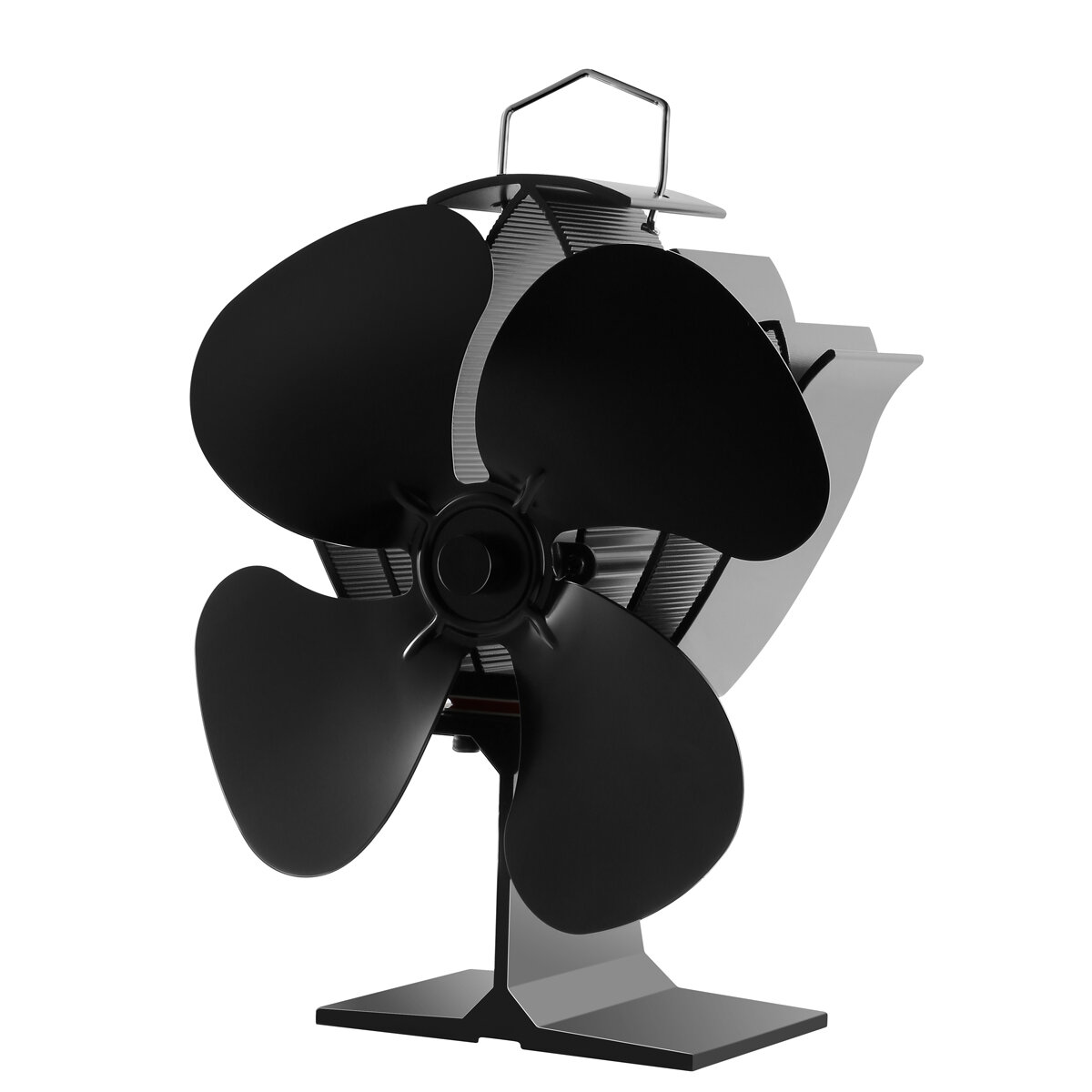 

IPRee® 4 Blades Large Size Fireplace Fan Thermal Heat Power Stove Fan Wood Burner Fan Heat Power Fan