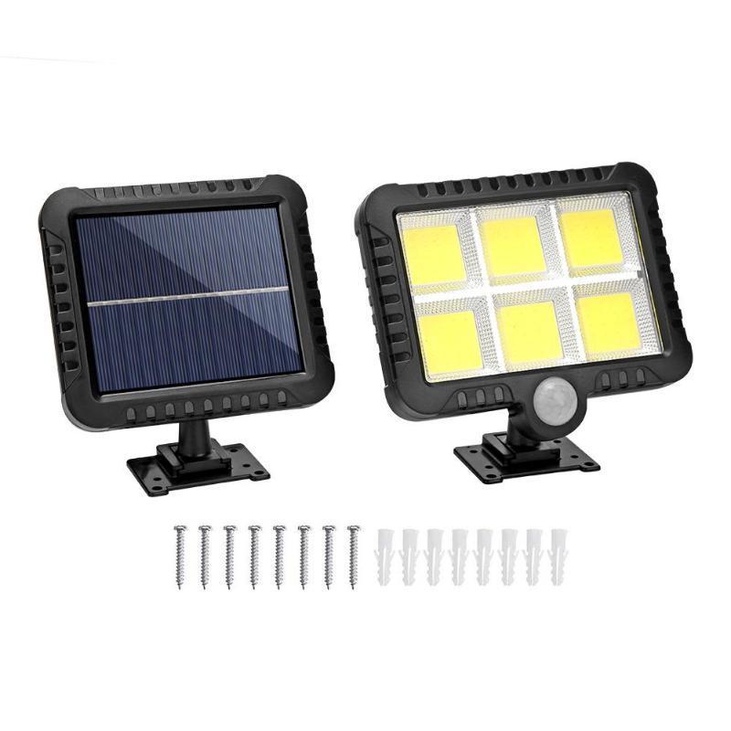 IPREE 120COB LED Solar Powered Lamp Outdoor IP65 Waterproof Camping Light Induction Wall Lamp Work Light