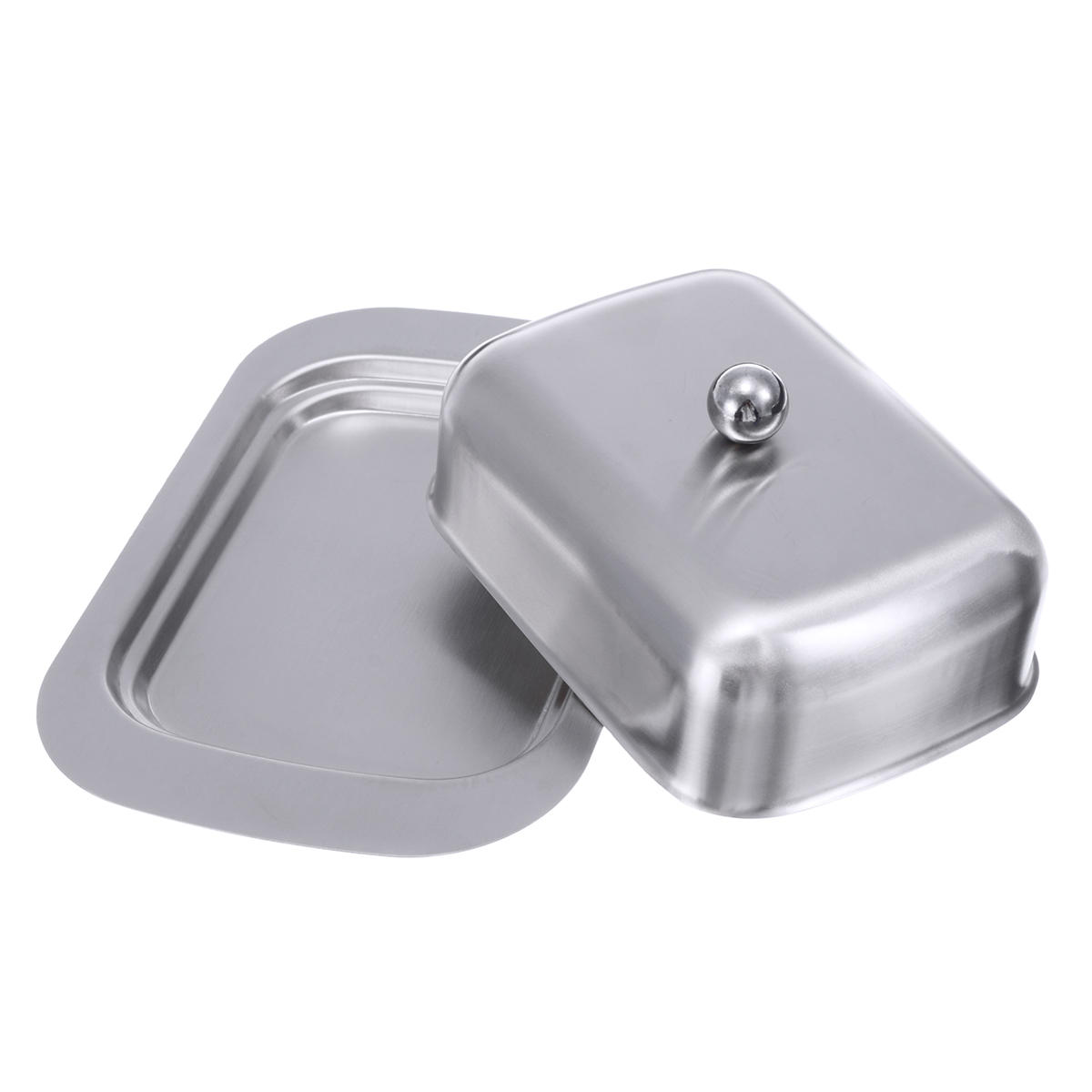 IPRee® Pojemnik na masło ze stali nierdzewnej Pojemnik na serwery serów Przechowywanie Pojemnik na tace do przechowywania w kuchni	
