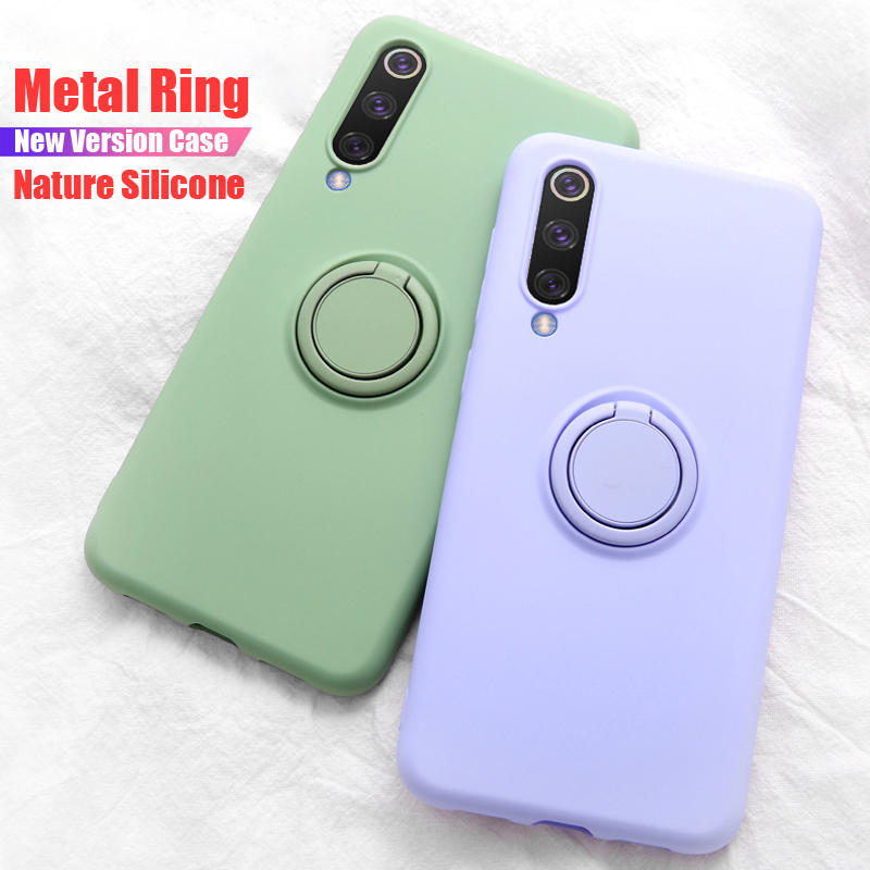 Bakeey Metal Ring Holder Shockproof Soft Silicone Protective Case For Xiaomi Mi 9 / Xiaomi Mi9 Mi 9 