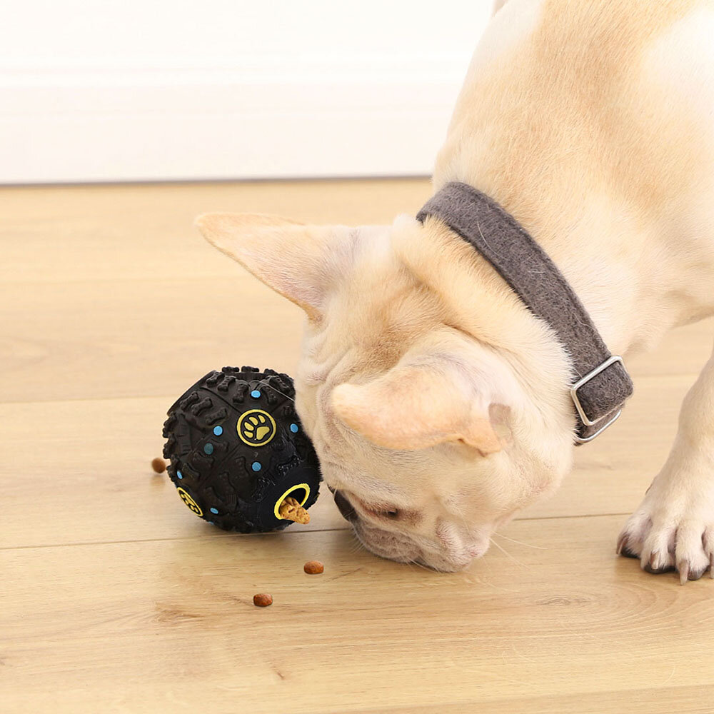 Mini Monstar Huisdier Automatisch lekkend voedsel Hond Vocale bal van het stimuleren van tandenknars